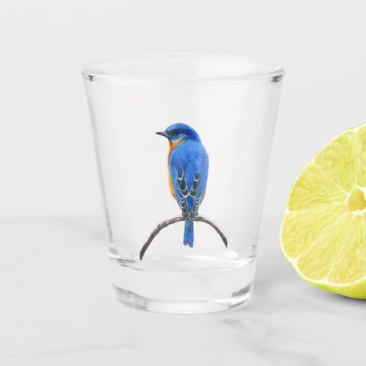 Bluebird Schnapsglas (Vorderseite)
