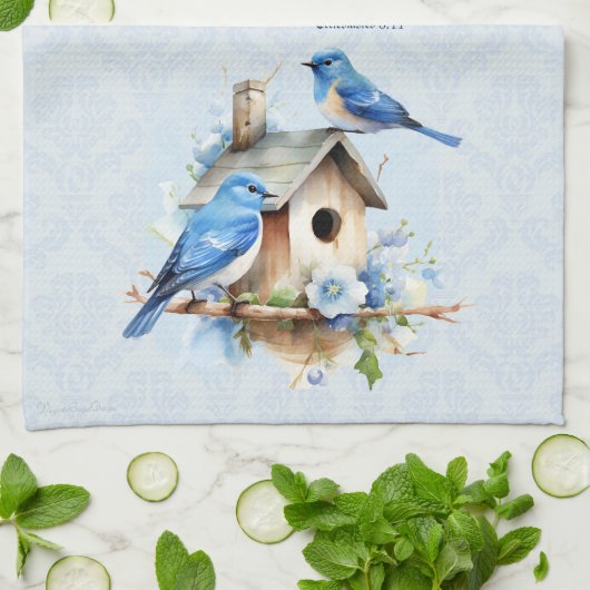 Bluebird Scripture Handtuch Birdhouse Ecclesiastes (Gefaltet)