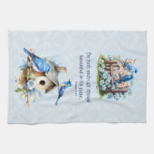 Bluebird Scripture Handtuch Birdhouse Ecclesiastes (Horizontal)