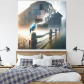 Bluebird Singing a Song Leinwanddruck (Insitu (Schlafzimmer))
