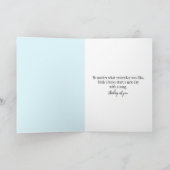 Bluebird singt in Morgennebel Karte (Innenseite)