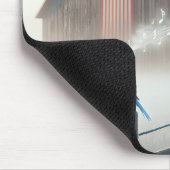 Bluebird singt in Morgennebel Mousepad (Ecke)