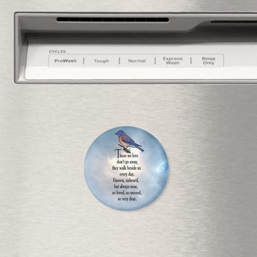 Bluebird "so Loved" Gedicht Magnet (In Situ (Geschirrspüler))