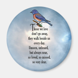 Bluebird "so Loved" Gedicht Magnet