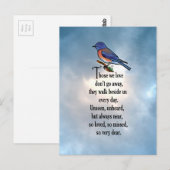 Bluebird "so Loved" Gedicht Postkarte (Vorne/Hinten)