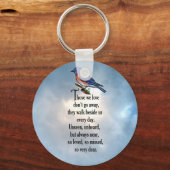 Bluebird "so Loved" Poem Schlüsselanhänger (Vorderseite)