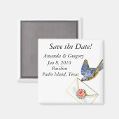 Bluebird speichert das Date Magnet (Vorderseite/Rückseite)