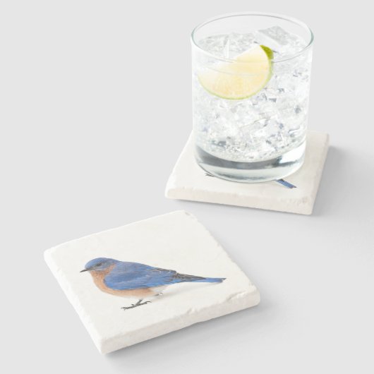 Bluebird Steinuntersetzer (Seitenansicht)