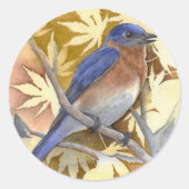 Bluebird-Sticker Runder Aufkleber (Vorderseite)