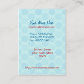 Bluebird Train Visitenkarte (Rückseite)