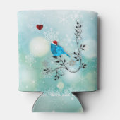Bluebird und Heart Can Cooler Dosenkühler (Rückseite)
