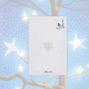Bluebird und Schneeflocken Briefpapier