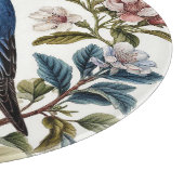 Bluebird unter blühenden Blume Schneidebrett (Ecke)