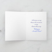 Bluebird unter der Thistles Osterkarte Feiertagskarte (Innenseite)