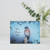Bluebird-Verzauberung _Anpassbare Postkarten (Stehend Vorderseite)