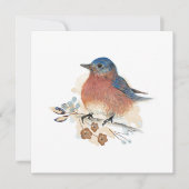 Bluebird Wasserfarbe Malerei (Vorderseite)