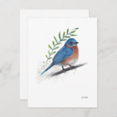 Bluebird Watercolor Art (Vorne/Hinten)