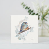 Bluebird Watercolor Art (Stehend Vorderseite)