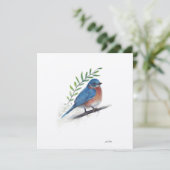 Bluebird Watercolor Art (Stehend Vorderseite)