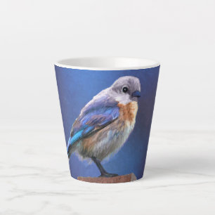 Bluebird (weibliche Malerei) - Original Bird Art Milchtasse
