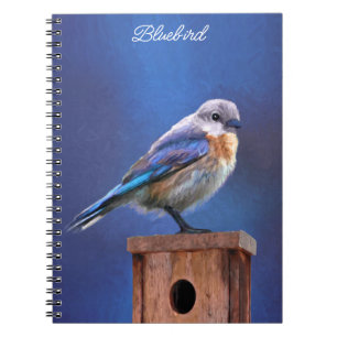 Bluebird (weibliche Malerei) - Original Bird Art Notizblock