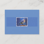 Bluebird (weibliche Malerei) - Original Bird Art Visitenkarte (Rückseite)