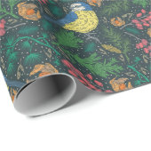 Bluebird Weihnachtsfeiertag Muster Geschenkpapier (Rolleneckpunkt)