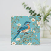 Bluebird William Morris Inspiriert Türkis (Stehend Vorderseite)