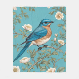 Bluebird William Morris Inspiriert Türkis Fleecedecke