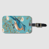 Bluebird William Morris Inspiriert Türkis Gepäckanhänger (Vorderseite (Horizontal))