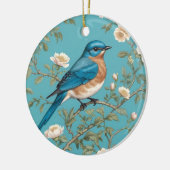 Bluebird William Morris Inspiriert Türkis Keramik Ornament (Links)