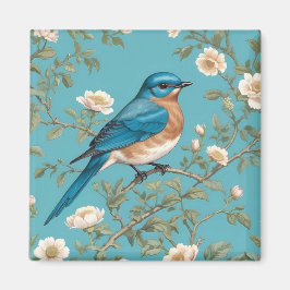 Bluebird William Morris Inspiriert Türkis Magnet