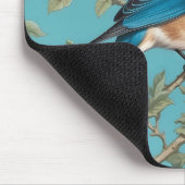 Bluebird William Morris Inspiriert Türkis Mousepad (Ecke)