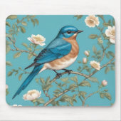Bluebird William Morris Inspiriert Türkis Mousepad (Vorne)