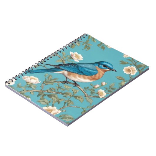 Bluebird William Morris Inspiriert Türkis Notizblock (Linke Seite)