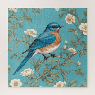 Bluebird William Morris Inspiriert Türkis Puzzle