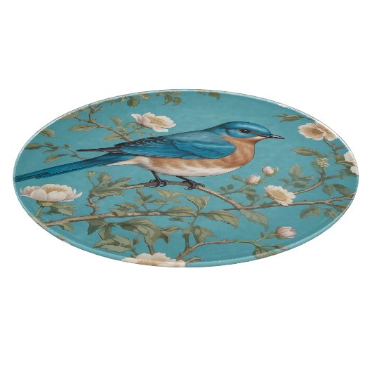 Bluebird William Morris Inspiriert Türkis Schneidebrett (Ecke)