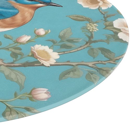 Bluebird William Morris Inspiriert Türkis Schneidebrett (Ecke)