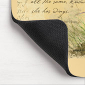 Bluebird zu Branchen & Victor Hugo Quote Mousepad (Ecke)
