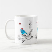 Bluebird zu Weihnachten Tasse (Links)