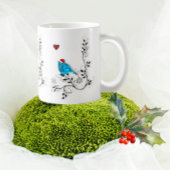 Bluebird zu Weihnachten Tasse