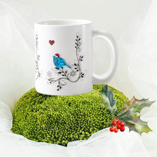 Bluebird zu Weihnachten Tasse