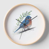 Bluebird Zuhause Décor Wall Uhr (Vorderseite)
