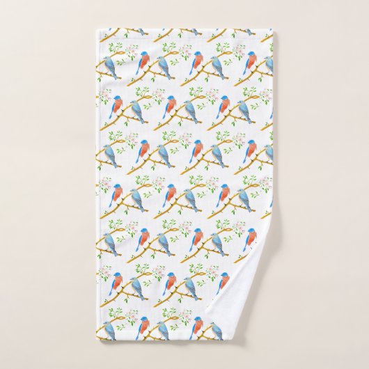 Bluebirds Badhandtuch Set (Handtuch)