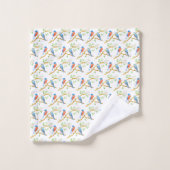 Bluebirds Badhandtuch Set (Waschlappen)