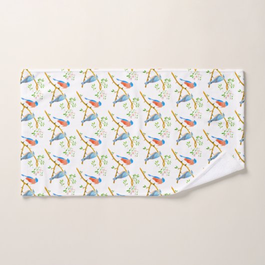 Bluebirds Badhandtuch Set (Handtuch)