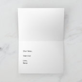 Bluebirds Black Greeting Card Karte (Innenseite)