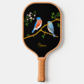 Bluebirds Black Pickleball Schläger (Rückseite)