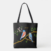 Bluebirds Black Tasche (Rückseite)