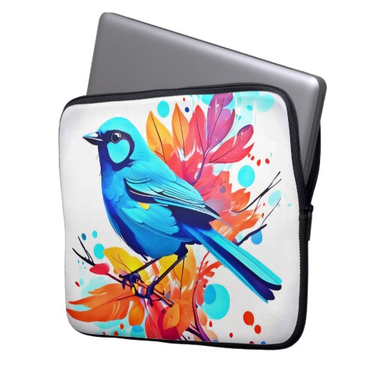 Bluebird's Bliss Art Laptopschutzhülle (Vorderseite Links)